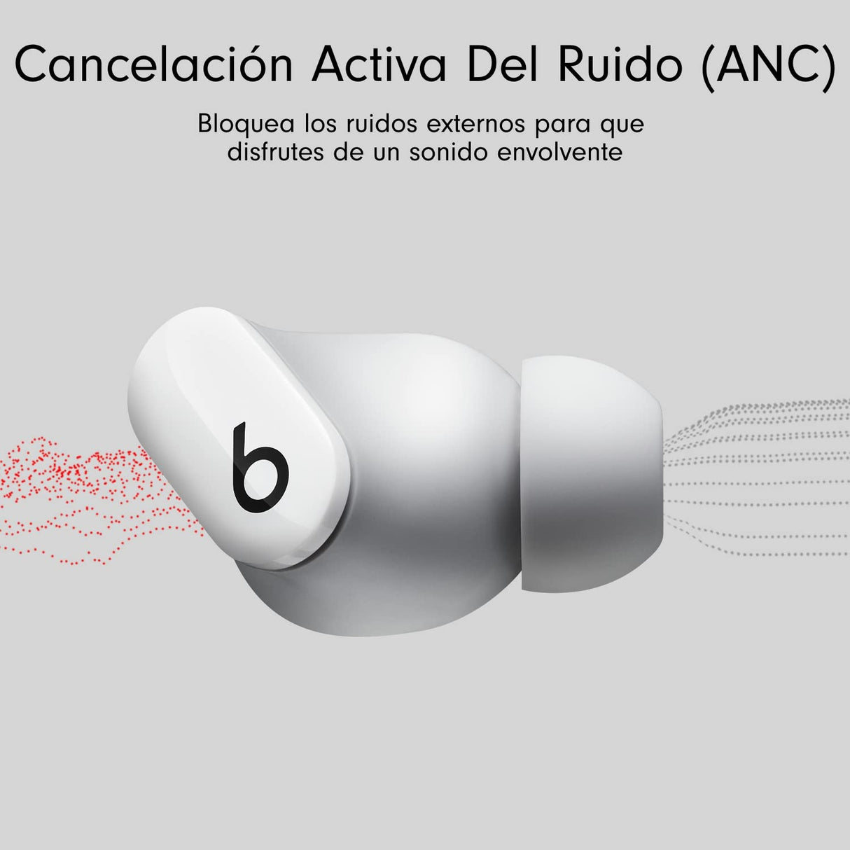 Beats Studio Buds – Auriculares intraurales Totalmente inalámbricos con cancelación del Ruido – Auriculares Bluetooth Resistentes al Sudor, compatibles con Apple y Android – Blanco