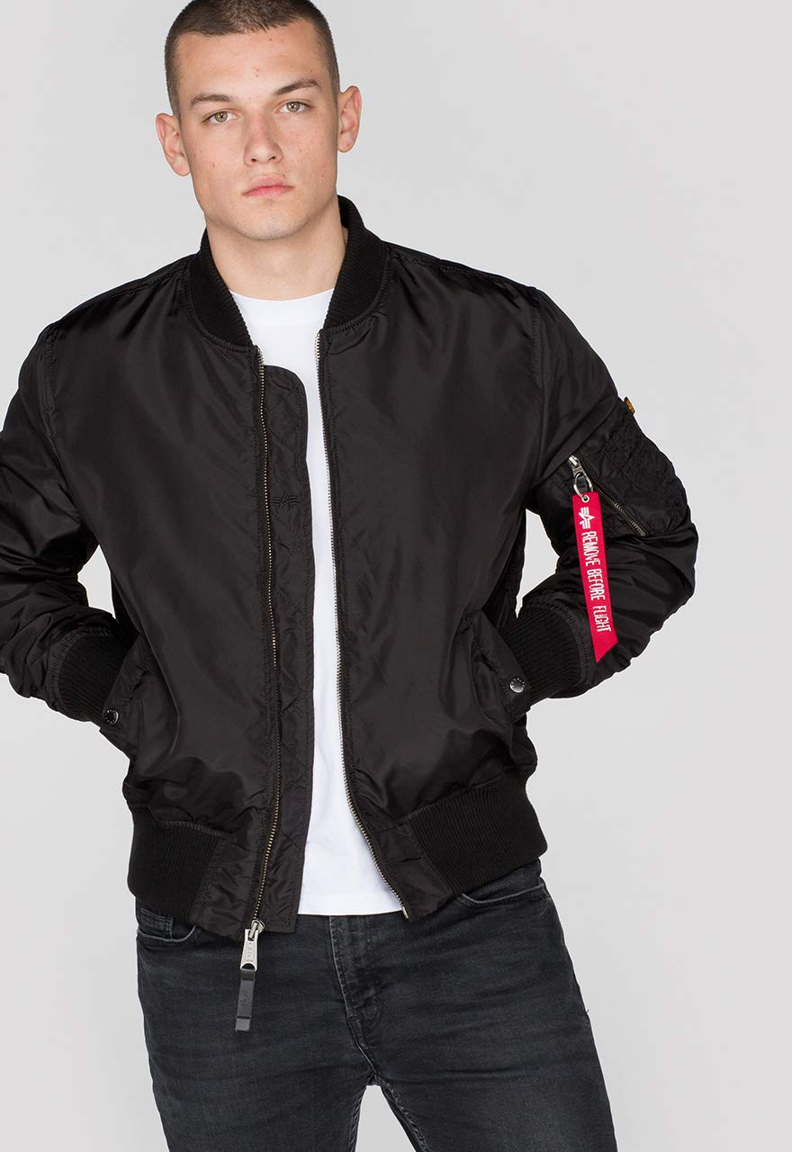 Alpha Industries MA-1 TT Chaqueta Bomber, Hombre, Negro (Black - 03), XL