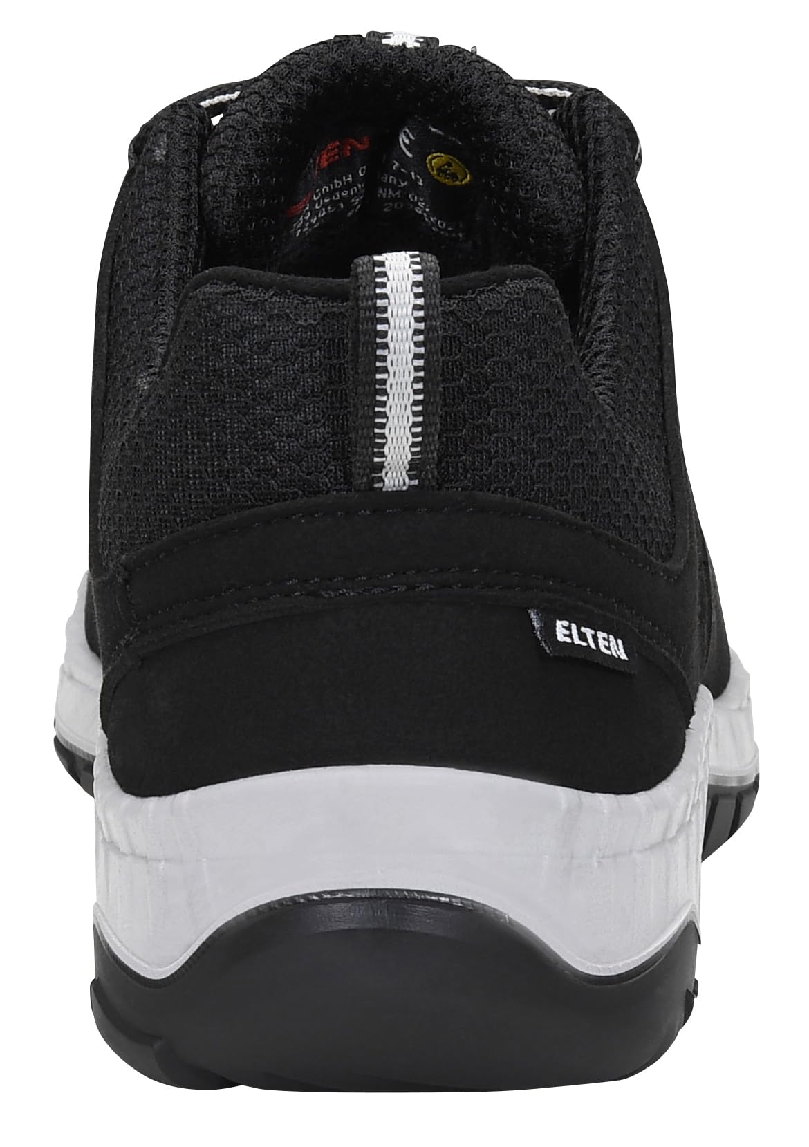 ELTEN Maddox Negro-Gris Low ESD S3S, Zapatos de Seguridad para Hombre, Ligero, Puntera de Acero, Material Superior: Textil, Forro Interior: Textil (Transpirable), Talla 46