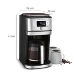 Cuisinart DGB-800 Fresas totalmente automáticas para molienda e infusión, 12 tazas, vidrio plateado