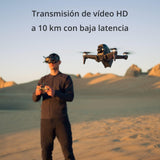 DJI FPV Pack Explorer, Experiencia de Vuelo inmersivo, Campo de visión superamplio de 150° 4K/60 fps, transmisión de vídeo HD a 10 km con Baja latencia, Freno y Vuelo estacionario de Emergencia