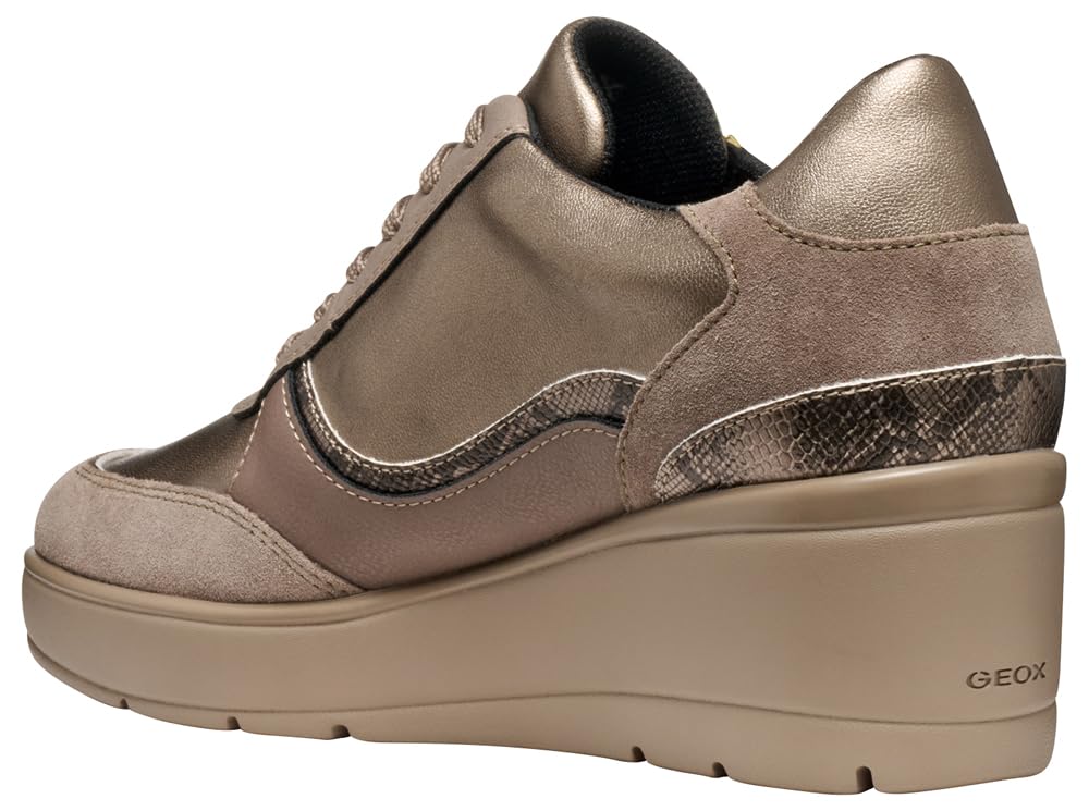 Geox D Ilde, Zapatillas Mujer, Beige, 39 EU