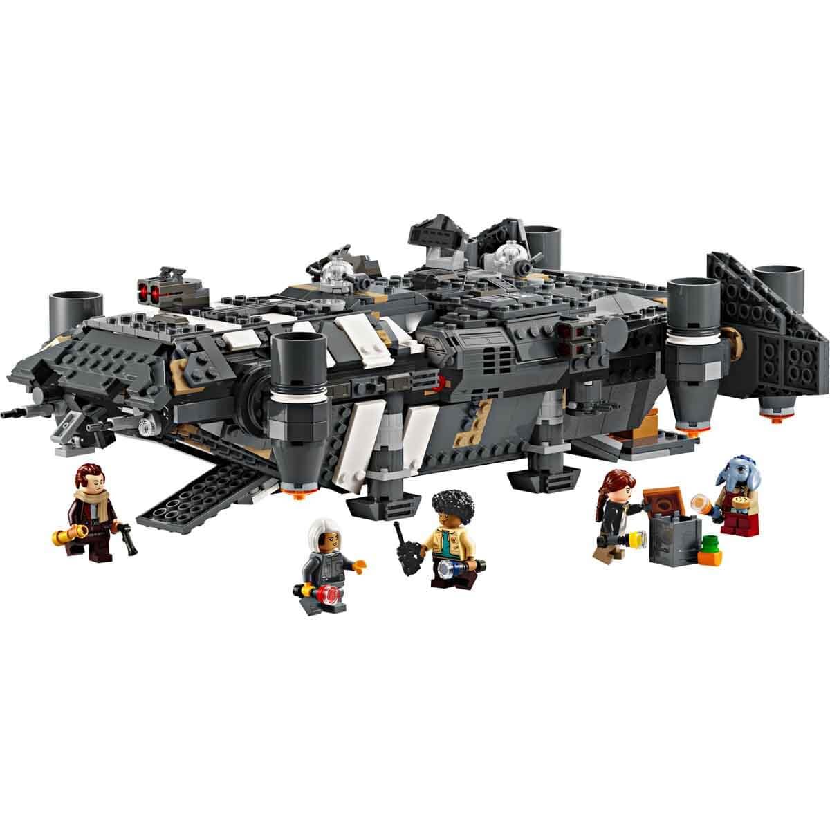 LEGO Star Wars: Skeleton Crew The Onyx Cinder Juguete de Construcción Infantil con Nave Estelar de Colección, 5 Minifiguras de Personajes, Regalo para Niños, Niñas y Fans de 10 Años o Más 75374