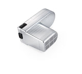 Imperia Electric Línea Clásica. Máquina de pasta eléctrica. Made in Italy. Máquina de pasta fresca en acero con motor eléctrico 220v. Laminadora eléctrica para lasagne, tagliolini, fettuccine. (Plata)