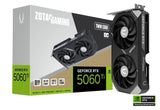 ZOTAC Gaming GeForce RTX 5060 Ti 8GB Twin Edge OC DLSS 4 8GB GDDR7 128-bit 28 Gbps PCIE 5.0 Tarjeta gráfica para Juegos, refrigeración IceStorm 2.0, Listo para SFF, ZT-B50610H-10M