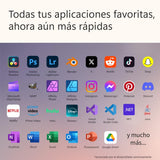Microsoft Surface Pro (Incluye el Cargador) | Copilot+ PC |Pantalla táctil 13”| Snapdragon X Plus | 16GB RAM |512GB SSD |Último Modelo, 11a edición | Windows 11 Home | Zafiro