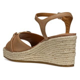 Geox D PANAREA B, Sandalia de cuña Mujer, Beige, 36.5 EU