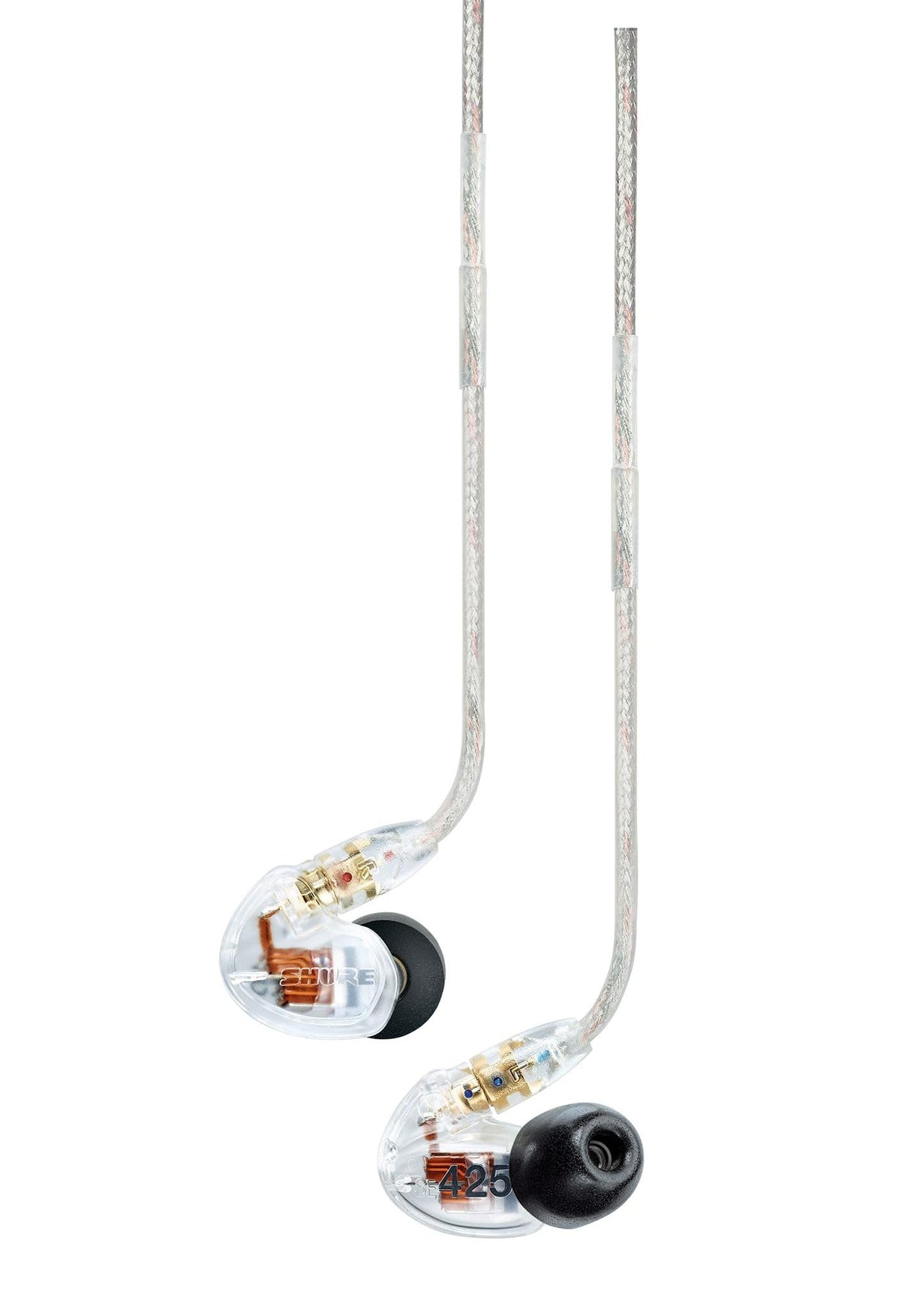 Shure SE425-CL auricular Intraaural Negro, Transparente - Auriculares (Intraaural, Alámbrico, 20 - 19000 Hz, 109 dB, 1,6 m, Negro, Transparente)