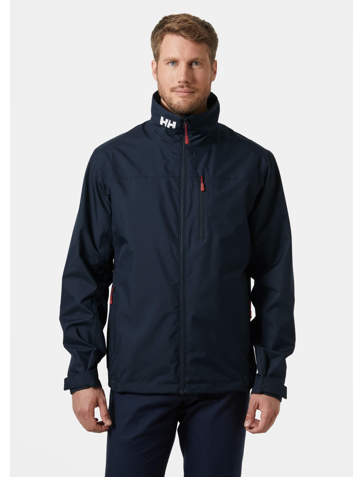 Helly Hansen Hombres Chaqueta Crew 2.0, Azul Marino, L