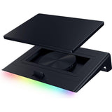 Razer Laptop Cooling Pad - Soporte de refrigeración Inteligente para portátiles de 14" a 18" Pulgadas - Cámara de presión hermética (Curvas de Ventilador Personalizadas, concentrador USB-A) Negro
