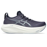 ASICS Tenis de Correr Gel-Nimbus 27 para Mujer, Niebla índigo/Gris frío, 40 EU