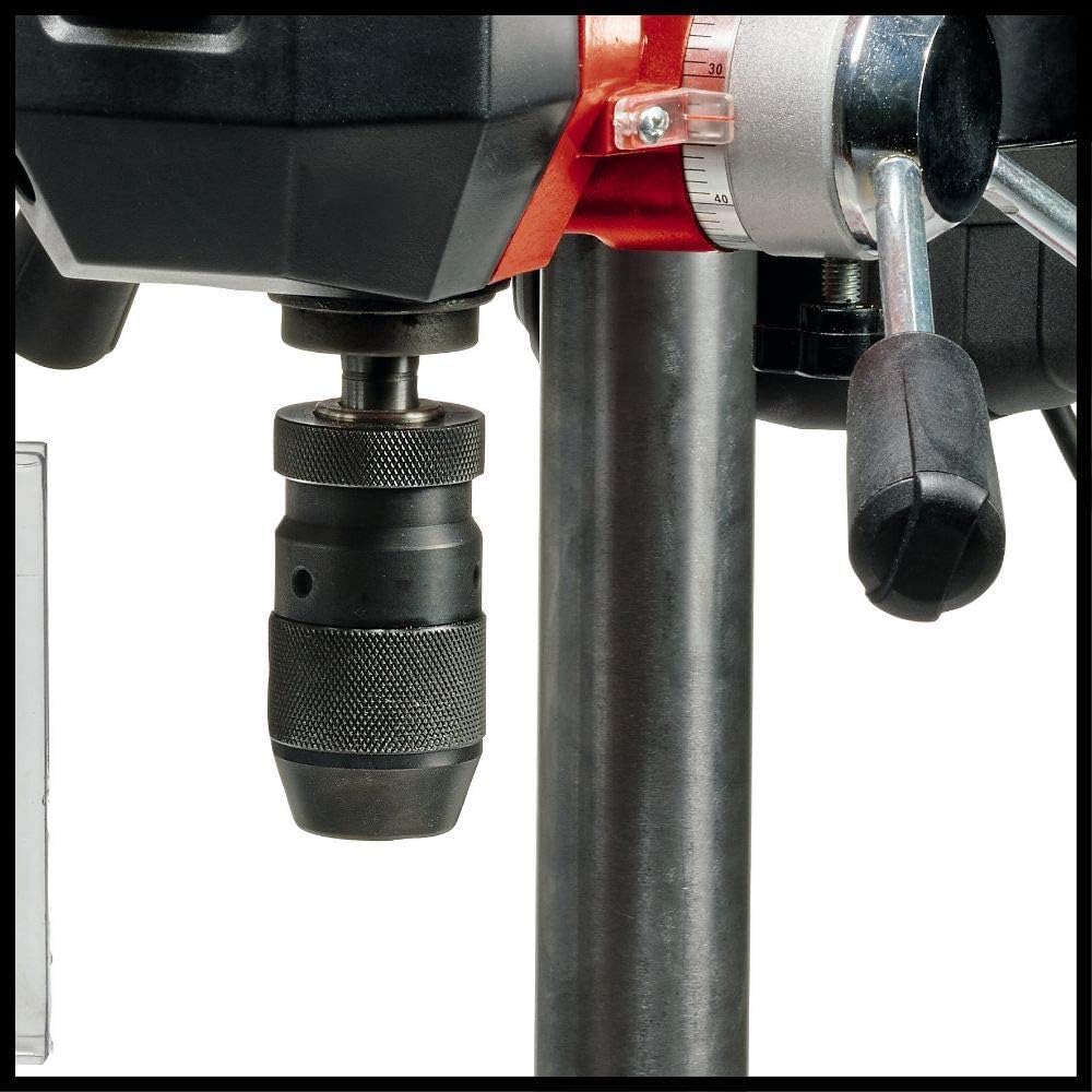 Einhell Máquina perforadora de columna TE-BD 550 E (550 W, regulación de velocidad continua y sin herramientas, mandril portabrocas de sujeción rápida de calidad, tope de profundidad ajustable)
