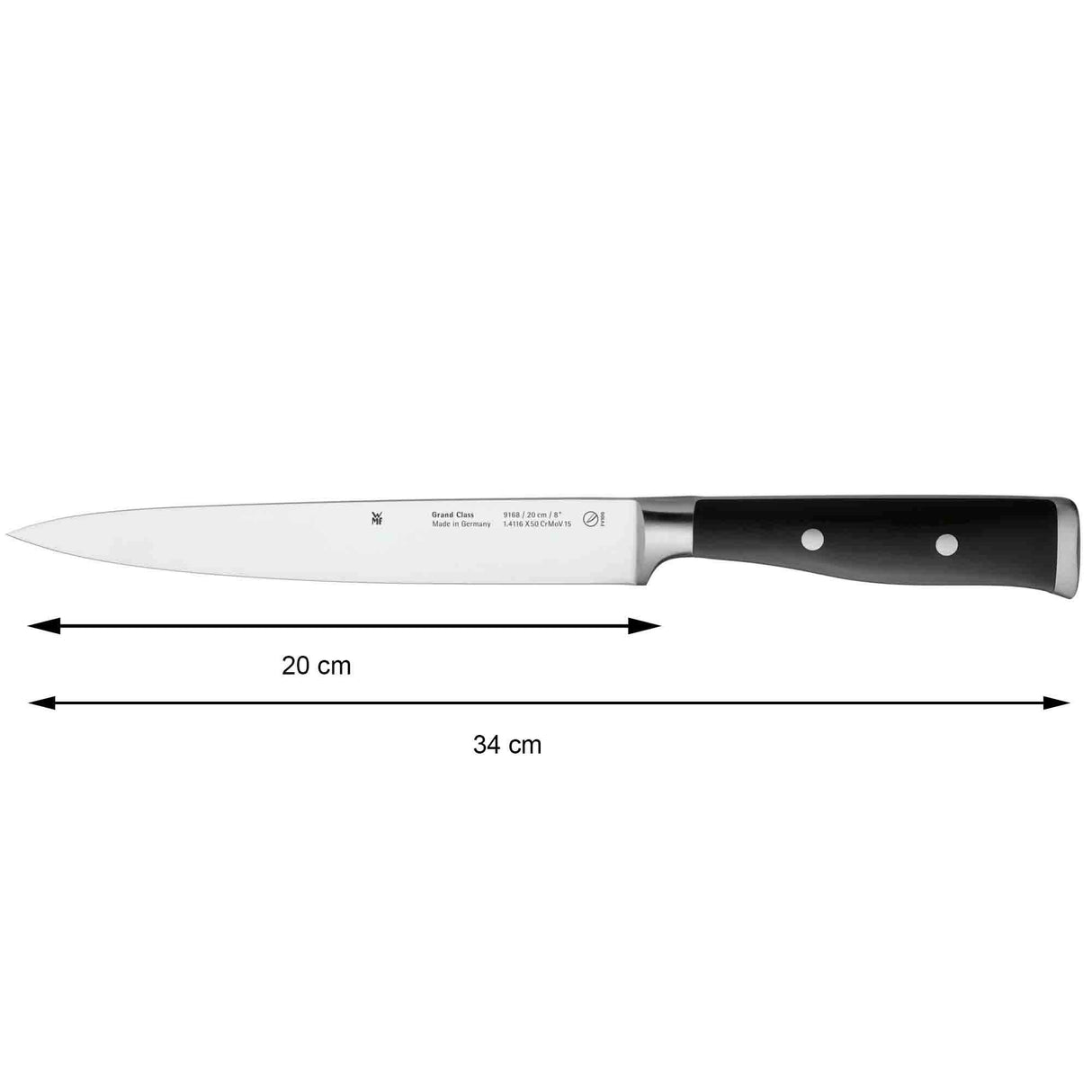 WMF 1891749992 Grand Class Performance Cut - Juego de Cuchillos de Cocina con Bloque Organizador (6 Piezas)