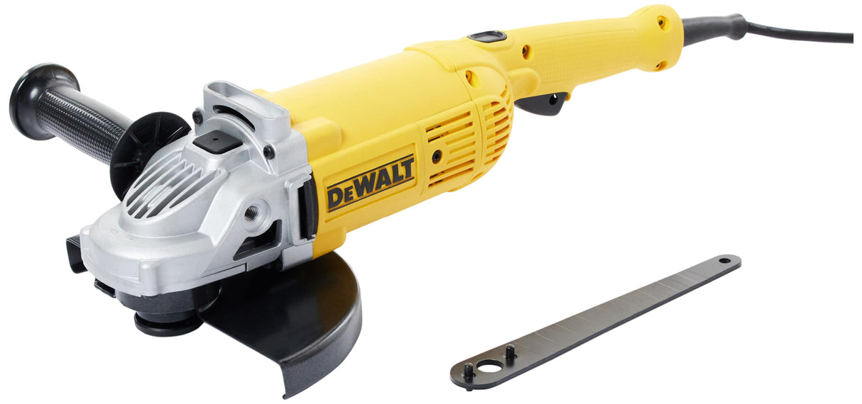 DeWalt DWE492-QS, Amoladora 2.200W, Diámetro de disco 230mm, Velocidad 6.500 rpm, Empuñadura lateral en 2 posiciones, Bloqueo del eje