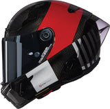 NOLAN Helmet X-804 RS Combo Gara 351 XL, Carbono/Rojo/Gris/Negro
