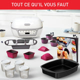 TEFAL KD812110 Cake Factory Delices Silver Appareil a gateau, 5 programmes auto + mode manuel, Accessoires, Application dediee