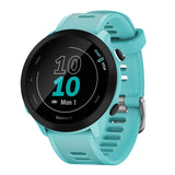 Garmin Forerunner 55 - Reloj inteligente para running con GPS, planes de entrenamiento, notificaciones y seguimiento del bienestar, Turquesa