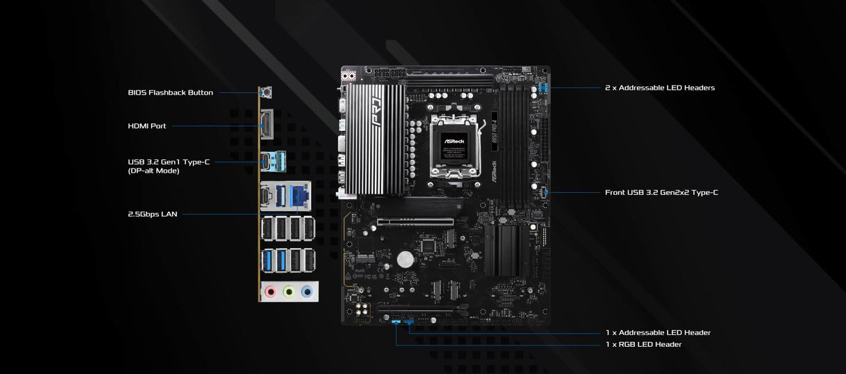 MB ASRock AMD AM5 B850 Pro-A