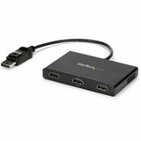 StarTech.com Adaptador Multimonitor de 3 Puertos, Divisor Splitter de Vídeo DisplayPort a 3x HDMI, Hub MST DP a HDMI -1080p Triple, Modo Extendido o Clonado, Windows Solamente (MSTDP123HD)