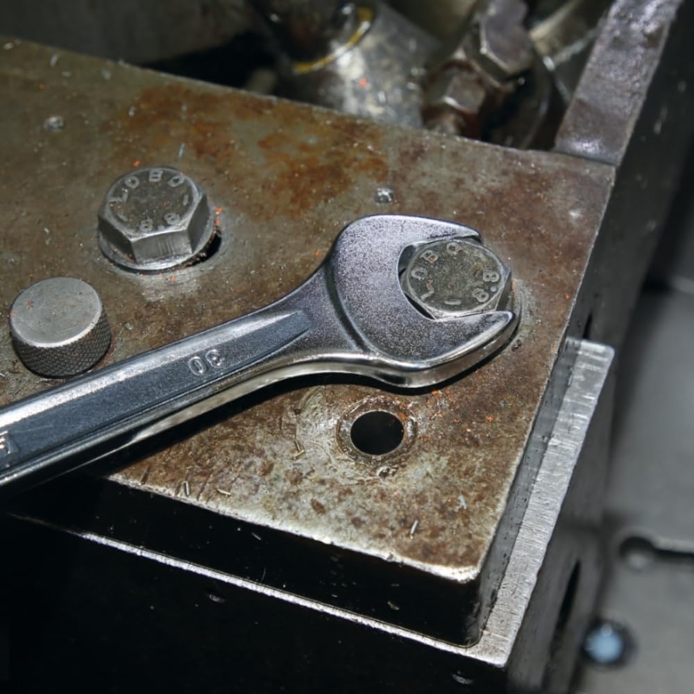 Beta 42/S17 - Juego de Llaves Combinadas con Llave Fija y de Estrella Acodadas, Juego de 17 Piezas con Soporte, Acabado Cromado Mate, Medidas de 6-22 mm, 1.580 g, Fabricadas en Italia