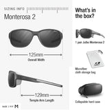 Julbo MONTEROSA 2 Gafas DE Sol, Negro/MARRÓN, Talla única Unisex Adulto