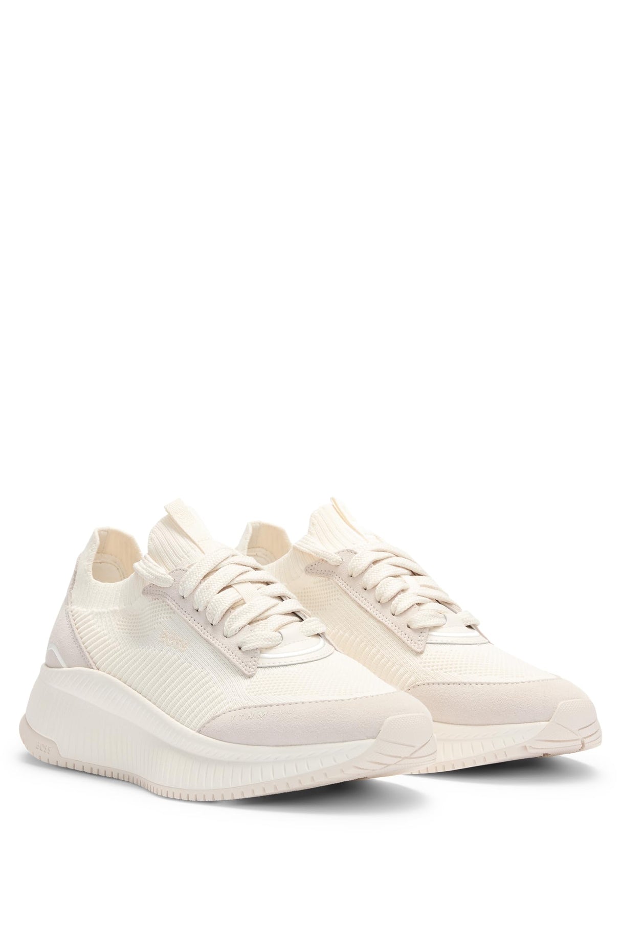 BOSS TTNMEVO_Slon_lowkn, Zapatillas Mujer, Open White118, 37 EU