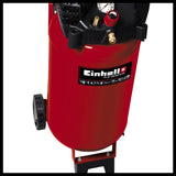 Einhell Compresor (1500 W, bajo nivel de aceite y mantenimiento, reductor de presión, manómetro)