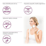 Beurer IPL Pure Skin Pro Depiladora compacta, depilación permanente con modo Auto-Flash, clínicamente probado, 600.000 pulsaciones de luz, 3 niveles intensidad, color blanco