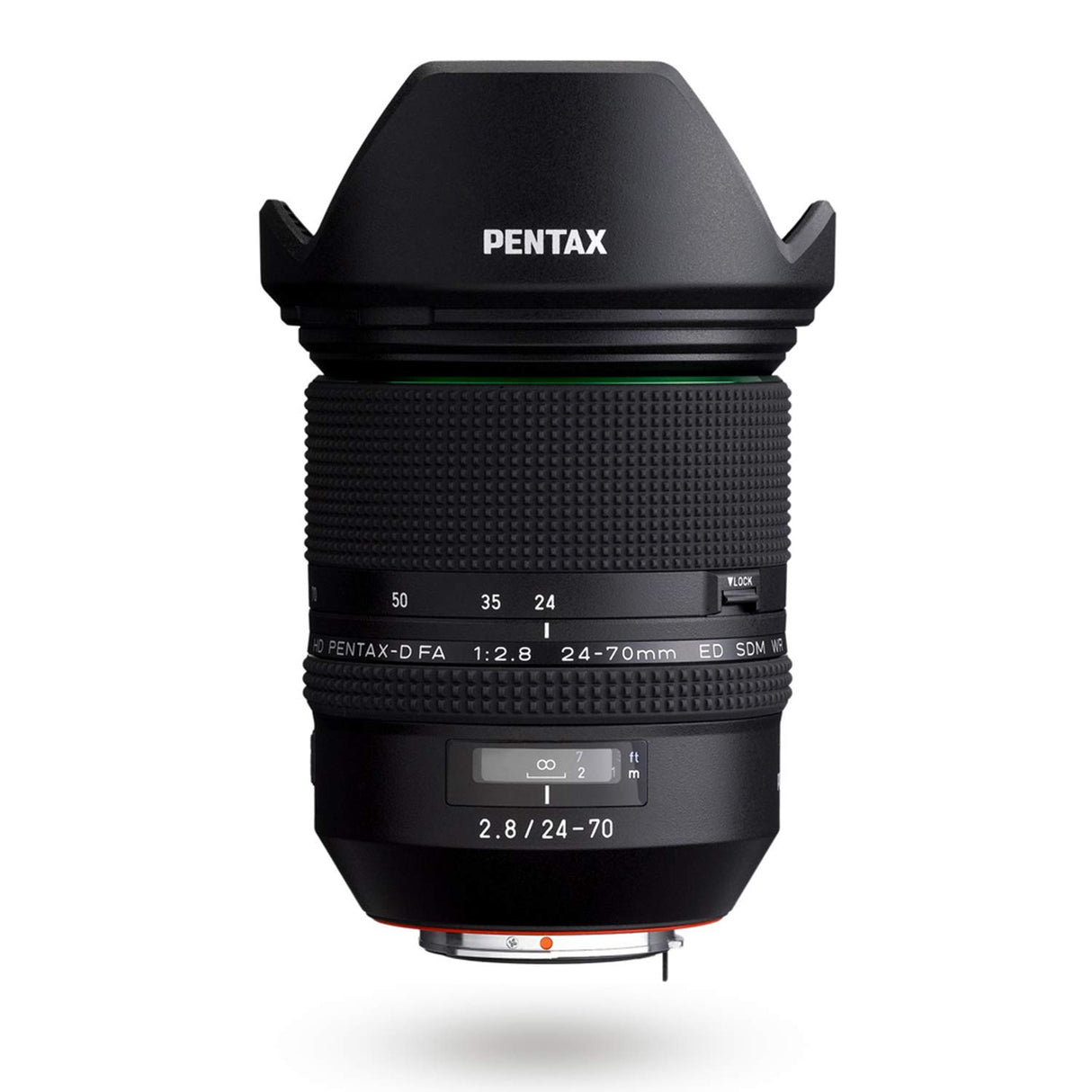 Pentax HD FA 24-70 mm F2.8ED SDM WR Zoom Estándar de Alto Rendimiento 24 mm Ultra Angular Construcción Resistente al Clima Potencia de Imagen Excepcional Cristal ED Lentes Asféricas Recubrimiento HD, Negro