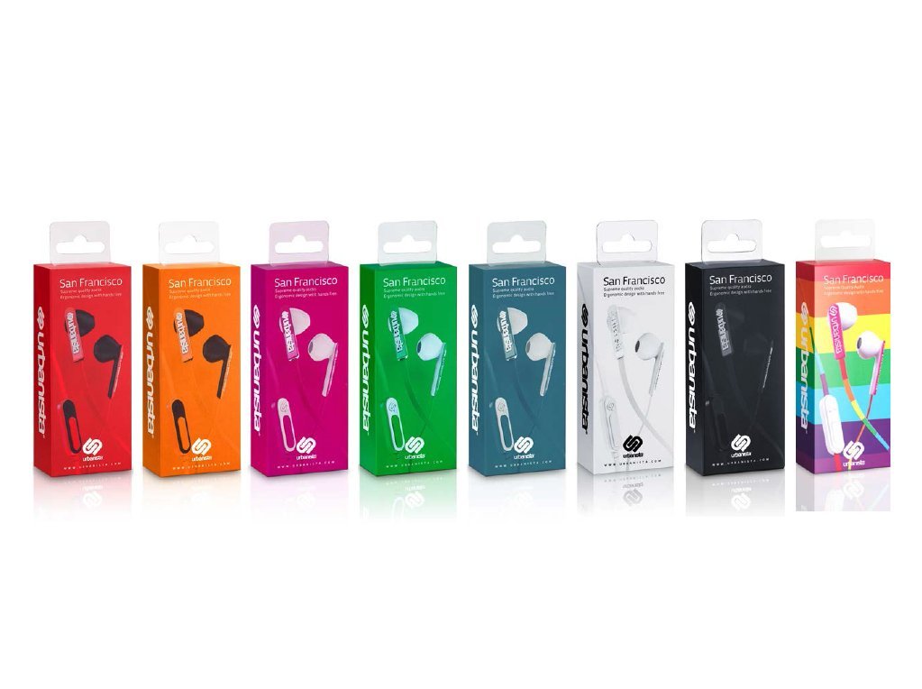 Ecouteurs Intra-Auriculaires Urbanista - San Fransisco Crispy Apple [Importación Francesa]