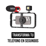 Røde Phone Cage Caja Magnética para Grabar con el Teléfono Røde, con Roscas de 1/4 y 3/8 Pulgadas y Ranuras para Montaje de Zapata Fría, compatible con MagSafe