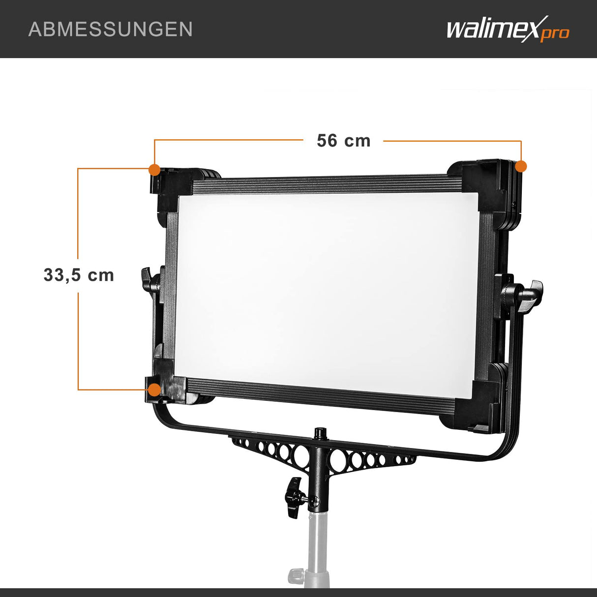 Walimex Pro Soft LED 1400 Bi Color Square - Lámpara de Superficie (100 W), Color Negro