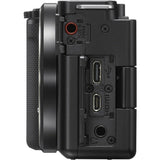 Sony Alpha ZV-E10L - Cámara vlog sin espejo de objetivos intercambiables con lente de kit Power Zoom de 16-50 mm f/3.5 - 5.6, pantalla de ángulo variable para vlogging, color negro