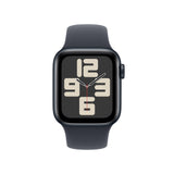Apple Watch SE de 2.ª generación GPS Smartwatch con Caja de Aluminio en Medianoche de 40 mm y Correa Deportiva Medianoche - Talla M/L. Monitores de entreno y sueño y Resistencia al Agua