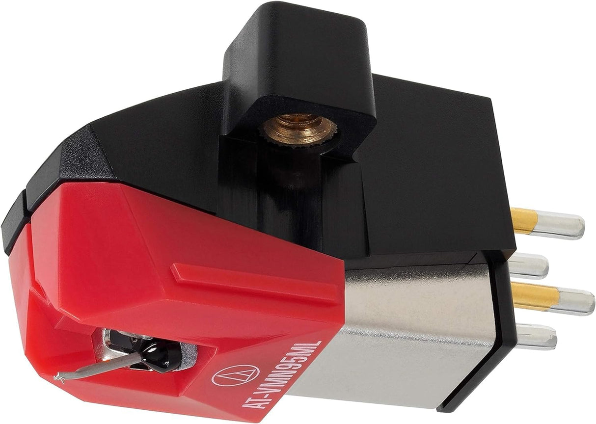 Audio-Technica AT-VM95ML Cápsula Estéreo con Aguja Microlinear Serie VM95 Rojo