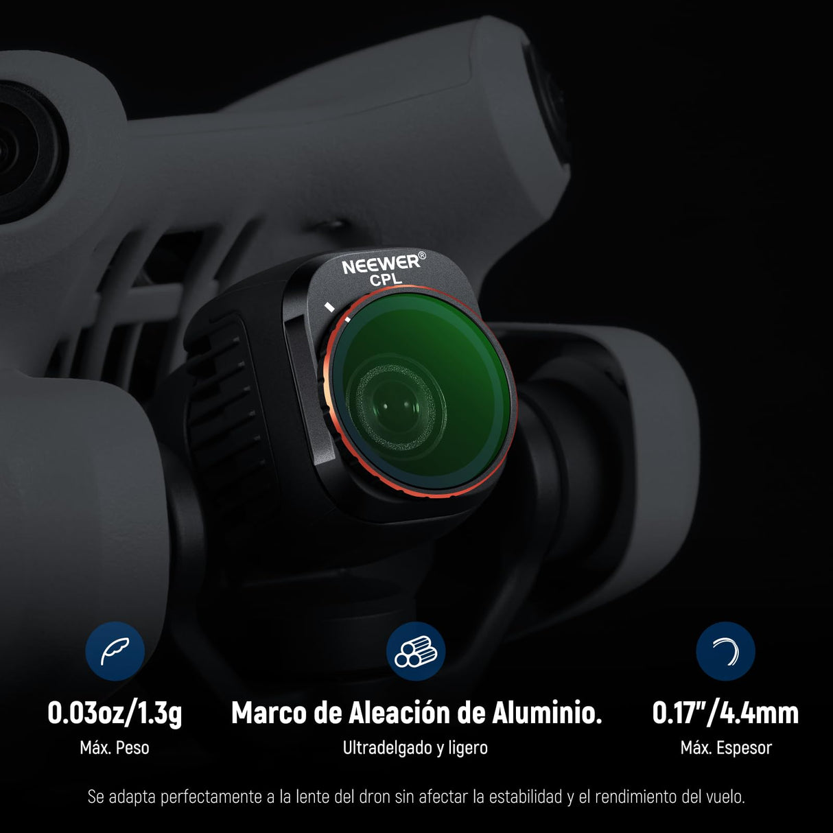 NEEWER Juego de filtros compatibles con dji Mini 4 Pro, 14 Unidades, Filtro ND polarizado, ND8 ND16 ND32 ND64 ND128 ND256 ND1000 ND8/PL ND16/PL ND32/PL ND64/PL Black Diffusion 1/4 Inch quinamento