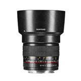 Samyang F1111209101 - Objetivo fotográfico DSLR para Micro Cuatro Tercios (Distancia Focal Fija 85mm, Apertura f/1.4-22 AS IF UMC, diámetro Filtro: 72mm), Negro