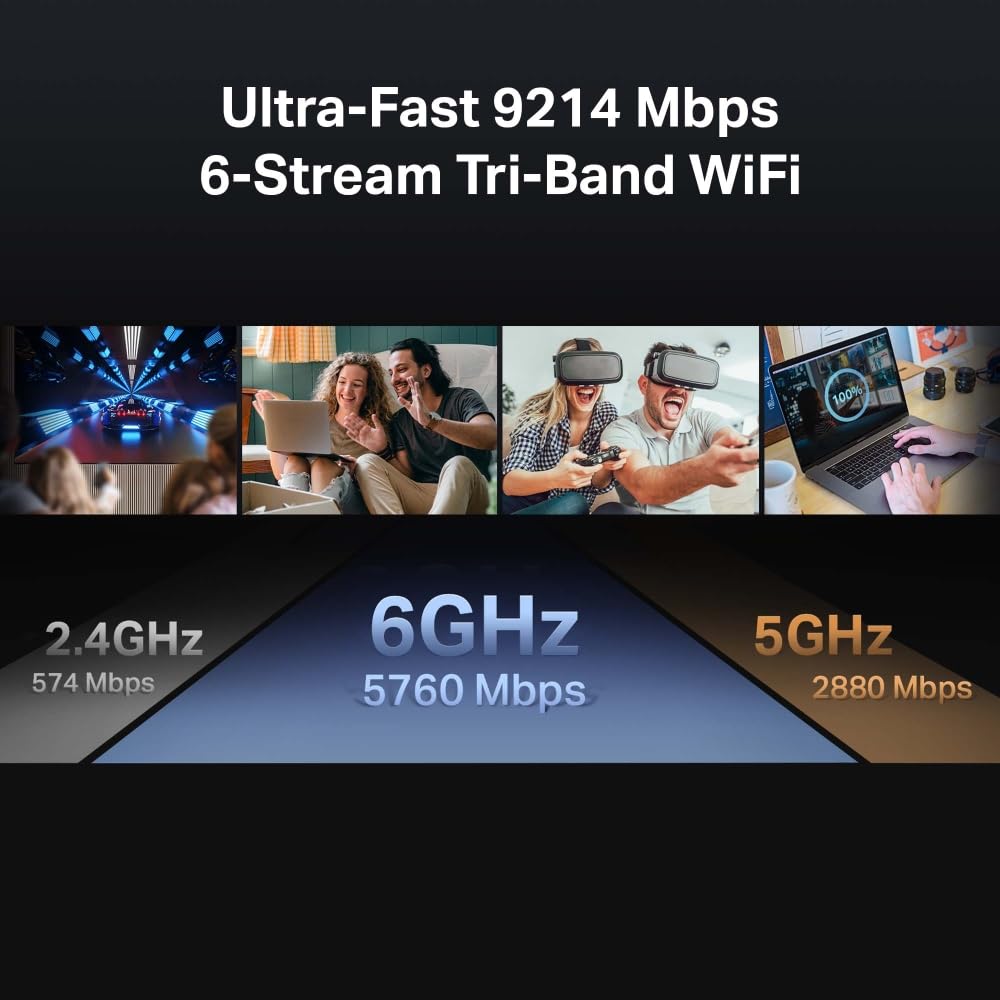 [NUEVO]TP-Link Archer BE550 | Router Wi-Fi 7 BE9300 de Triple Banda | Puertos 2.5 Gbps, EasyMesh, Multi-Link Operation MLO, USB 3.0, Protección HomeShield, Servidor y Cliente VPN, Fácil configuración