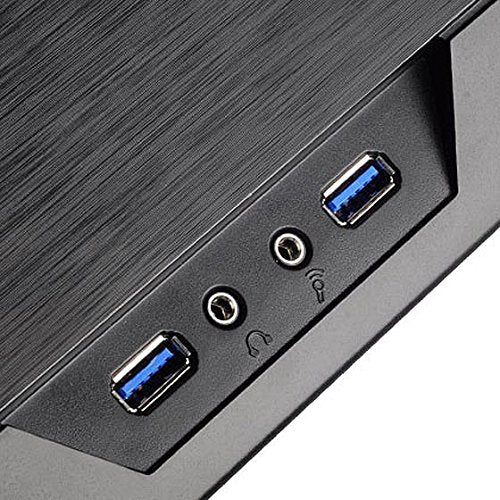 SilverStone SST-GD09B - Grandia HTPC ATX Carcasa de ordenador, Rendimiento silencioso con alto flujo de aire, negro