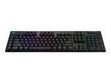 LOGITECH Compatible G915 Lightspeed Wireless RGB Mechanical Gaming Keyboard – GL Clicky - Carbon - Pan - Nordic