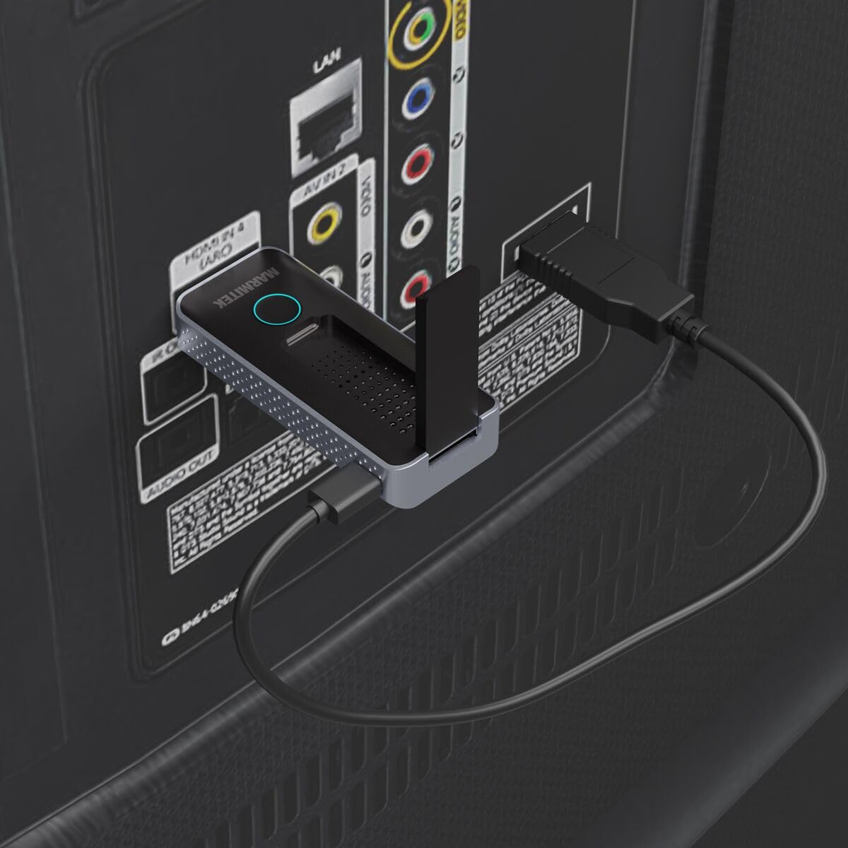 Presentación inalámbrica – Marmitek Stream S1 Pro – Transmisión HDMI Plug & Play – Compatible con USB-C – Full HD 1080p – Alcance 20 m – Portátil – Presentación