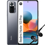 Xiaomi Redmi Note 10 Pro Smartphone Pantalla de 6.67” 120Hz AMOLED, Snapdragon 732G, Cuádruple Cámara de 108MP, 5020mAh + Mi In Ear Black, Color Onyx Gray, 8 + 128 GB