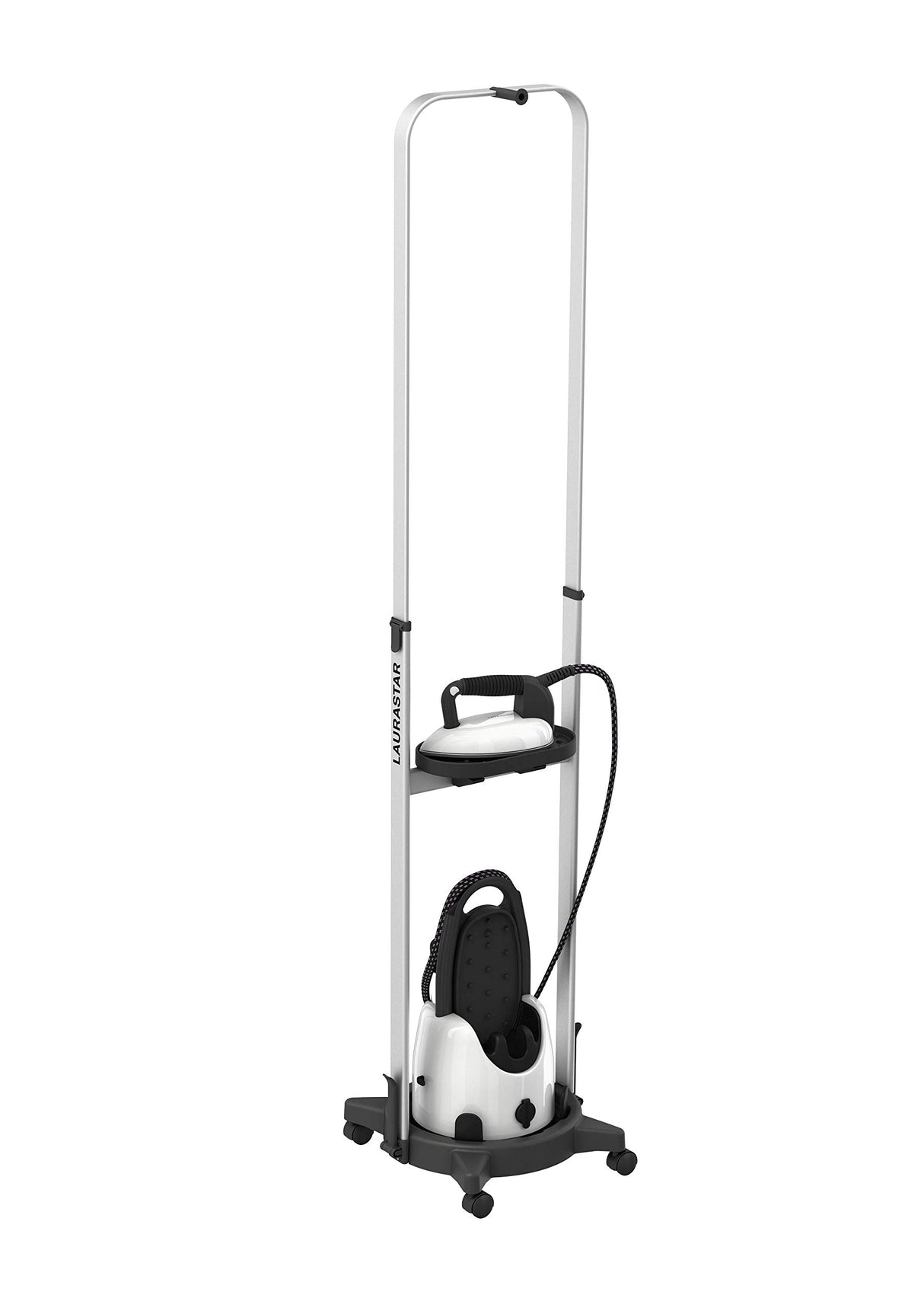 Laurastar Carrito de vapor, 40 x 10,5 x 105 cm, accesorio inteligente para vaporizar, estabilidad óptima, altura ajustable, ruedas integradas, plegable, apto para Laurastar Lift/Lift Plus/Lift