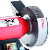 F. DICK SM-90 98080000 - Lijadora de láminas para cuchillos, afilador de fieltro para pelar y pulir, color rojo/negro/plata