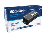 EDISION HDMI Modulator 3in1 Mini, Modulador HDMI a Terrestre DVB-T, ISDB-T o Cable DVB-C, Distribución Full HD sobre Cable Coaxial, Tamaño Mini, Pantalla LED, Instalación rápida, Plug & Play