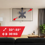 Maclean Soporte de Techo para TV para 23-55'' Motorizado Electrico | Inclinable de 0° a -75° | Mando a Distancia Función de Memoria | Control de la App Tuya | MAX. VESA 400x400 | Carga MAX. 30 kg