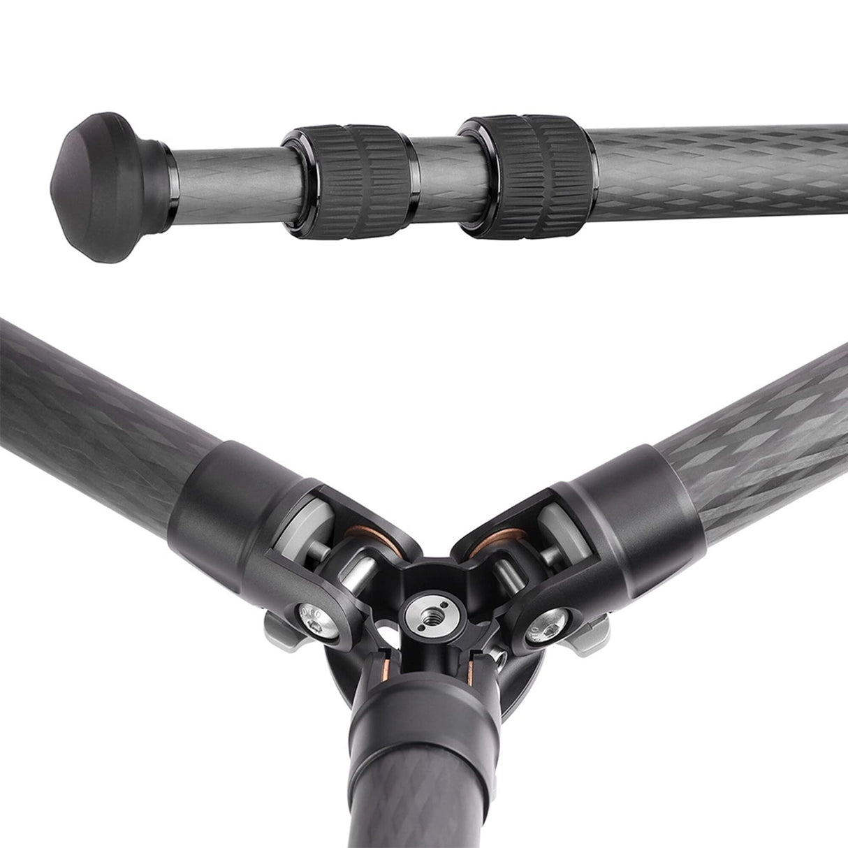 Leofoto - Ranger - Trípode de Carbono con Cabeza de Bola - Ligero - Patas Ajustables en 3 ángulos - Ideal para fotografía Macro - LS-253CM+LH-30