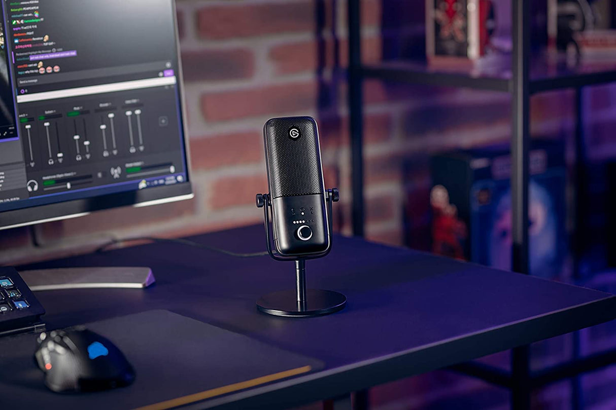 Elgato Wave:3 - Micrófono condensador USB profesional prémium para streaming, podcasts, juegos, oficina en casa, software mezclador gratis, plugins de efectos, antidistorsión, plug n play, Mac, PC