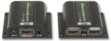 TECHLY 100709 Amplificador Extensor HDMI Full HD 3D Poe a Cable Cat.6/6A/7 40m con EDID e IR Negro