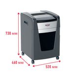 Rexel XP420+ Cross Cut Paper Shredder, Shreds 20 Sheets At Once, P4 Security Level, Jam-Free Technology, Office Use, 60 Litre Pull-Out Bin, Black, Momentum Extra Range, 2021421XEU
